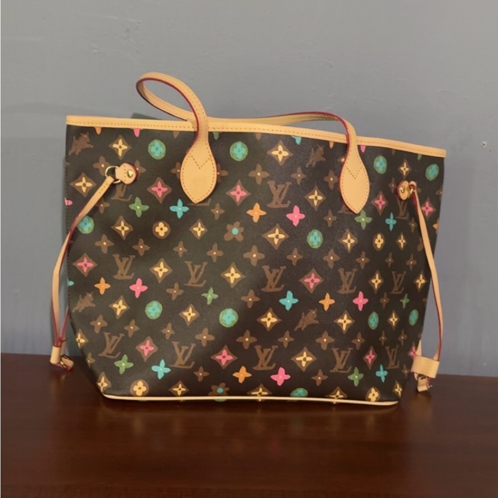 Brown colorful tote